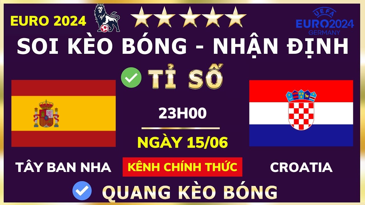 EURO 2024 Tây Ban Nha vs Croatia - Cuộc đối đầu đầy hứa hẹn